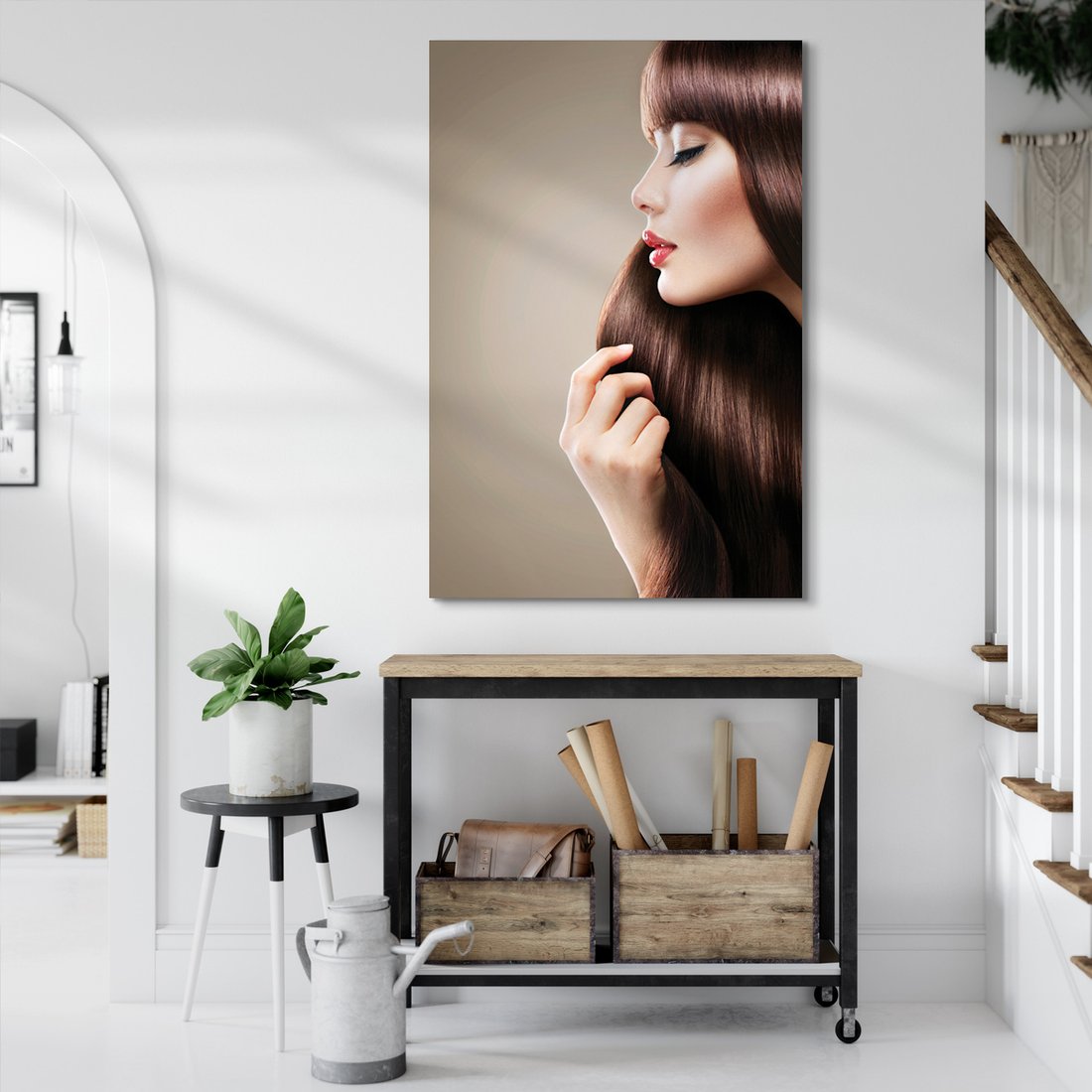Obraz na płótnie - kobieta, włosy, uroda