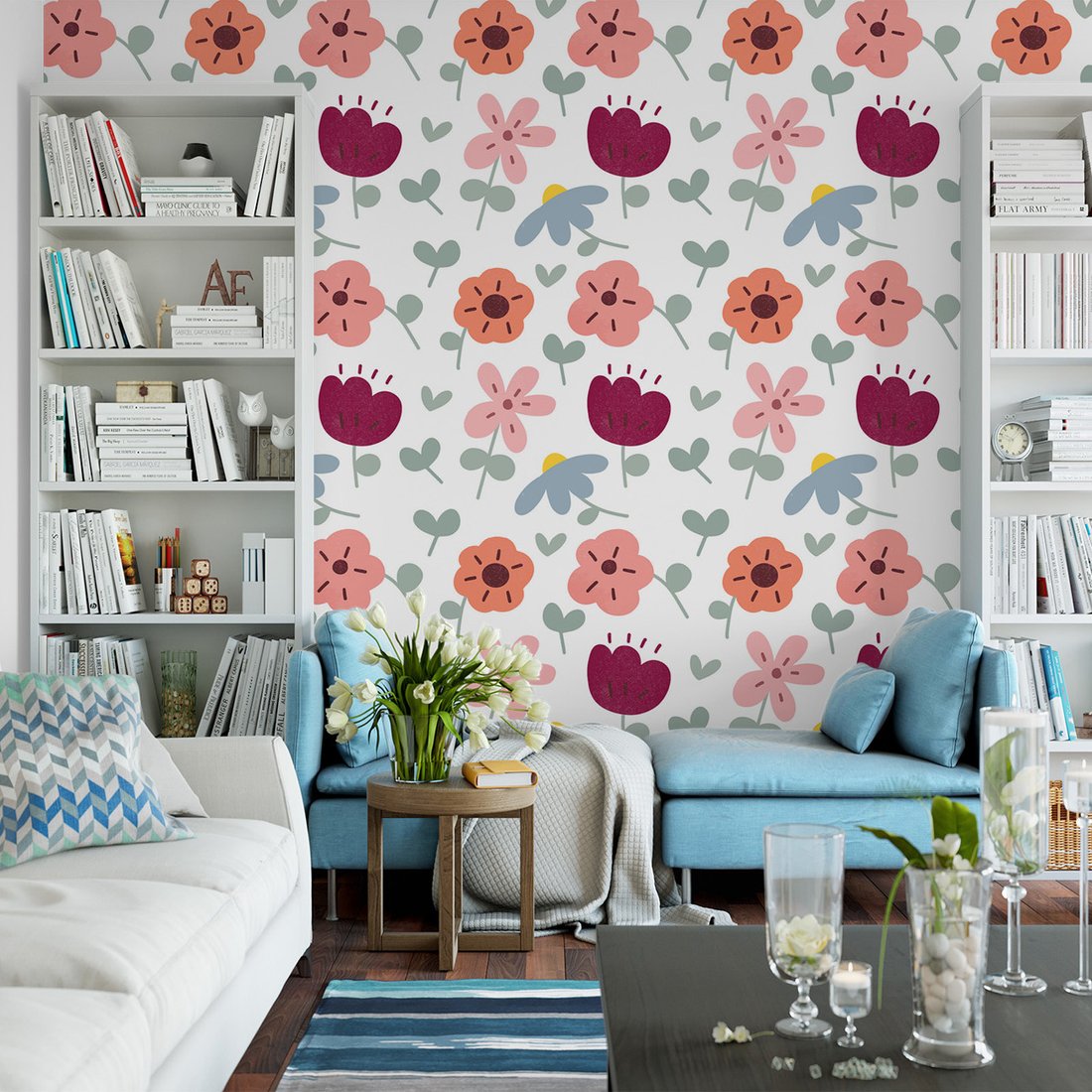 Tapeta - kwiaty, liście, natura