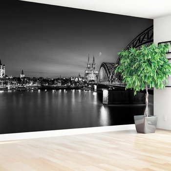 Fototapeta - Kolonia, most, noc