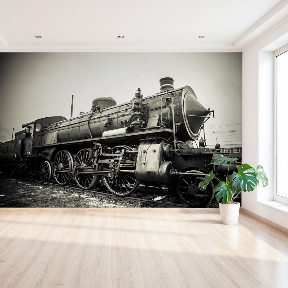 Fototapeta - parowóz, pociąg, kolej