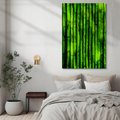 Obraz na płótnie - bambus, zielony, roślina