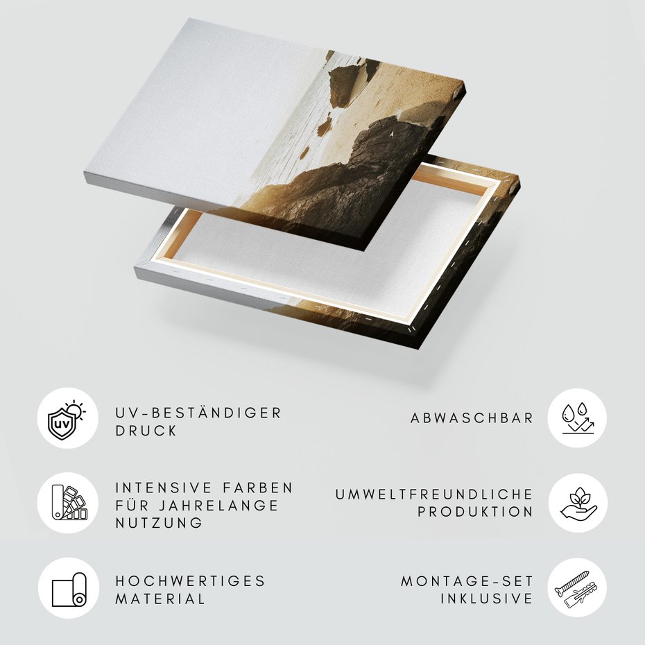 Obraz na płótnie - plaża, morze, skały