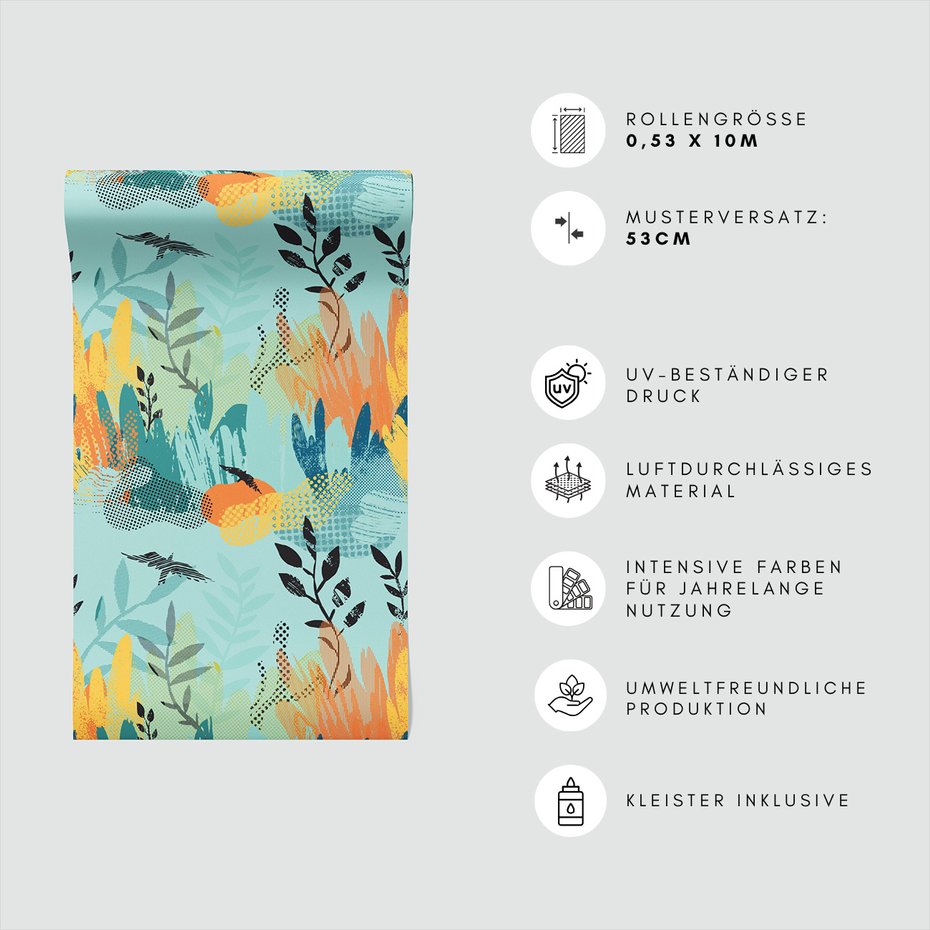 Tapeta - abstrakcja, liście, roślinność