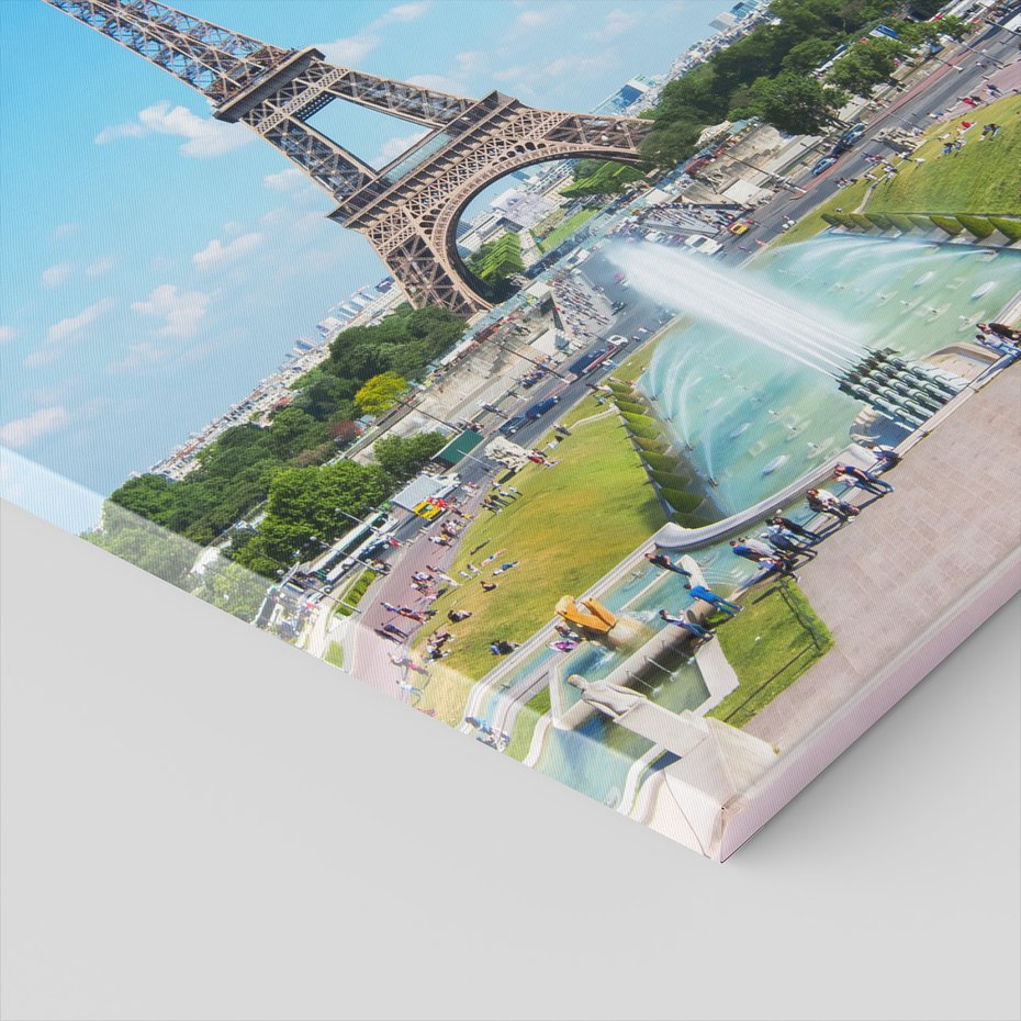 Obraz na płótnie - Paryż, wieża Eiffla, miasto