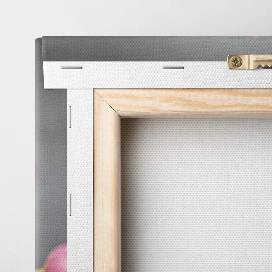 Obraz na płótnie - tulipany, kwiaty, różowy