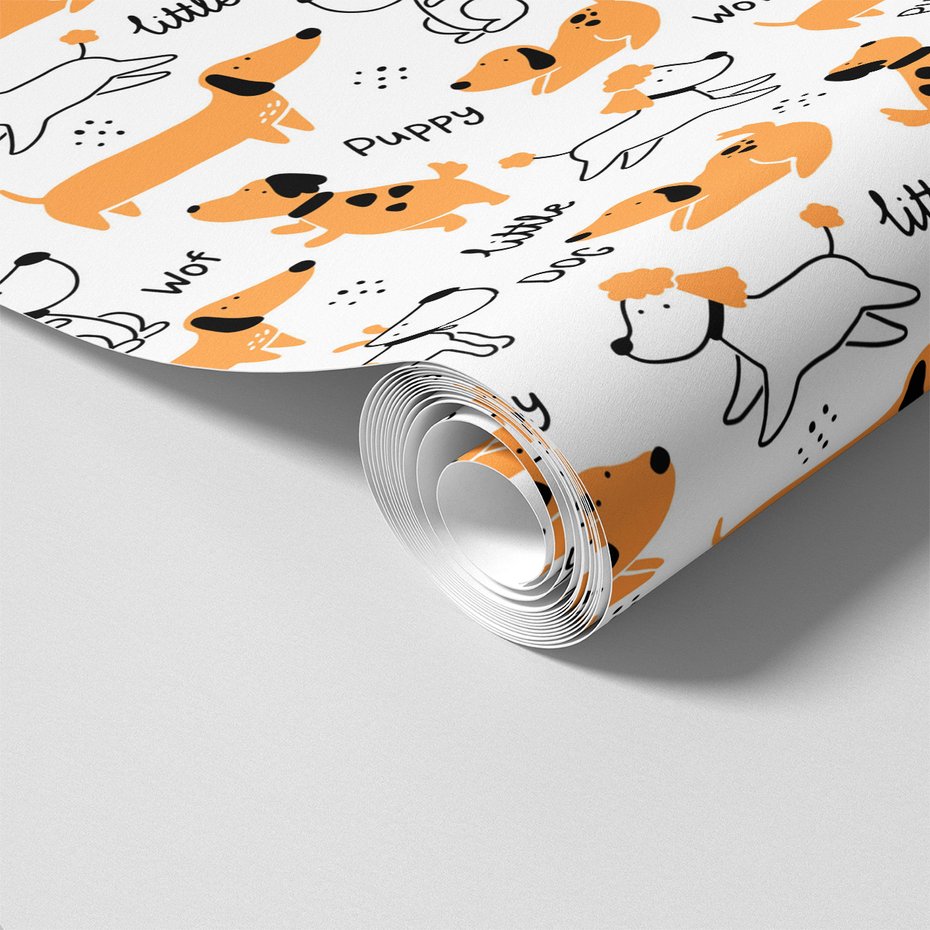Tapeta - dziecięca, psy, szczeniak,