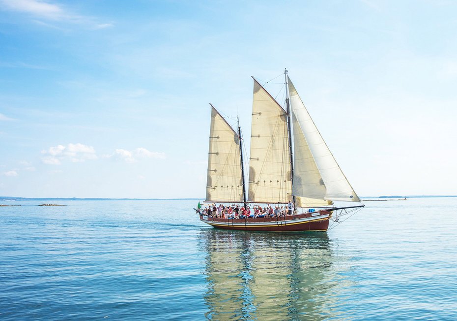 Fototapeta - żaglówka, morze, woda