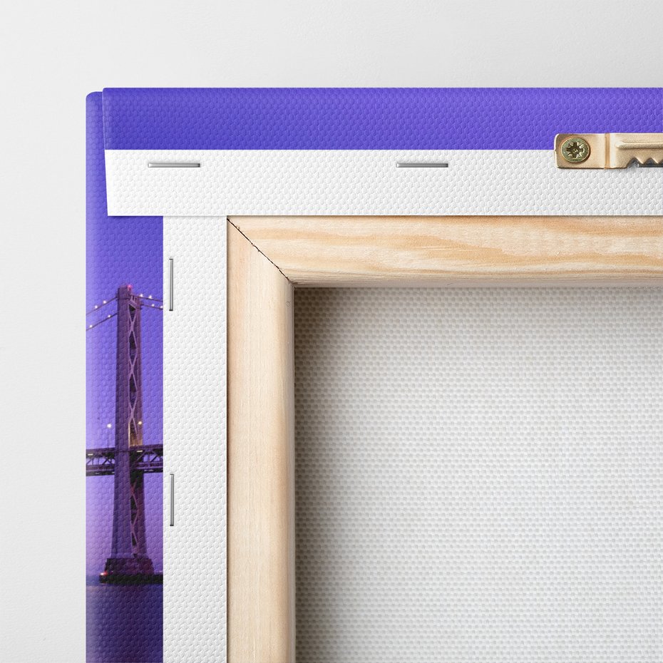 Obraz na płótnie - most, woda, miasto