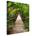 Obraz na płótnie - most, las, natura