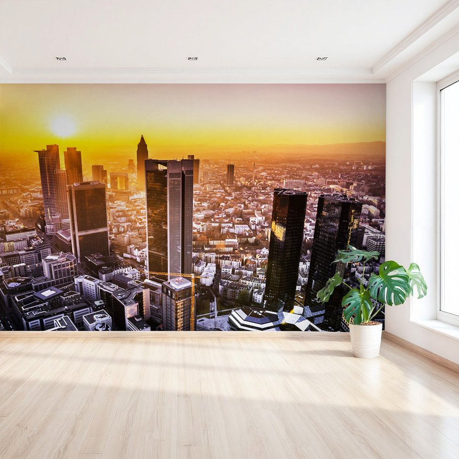 Fototapeta - Frankfurt, panorama, miasto