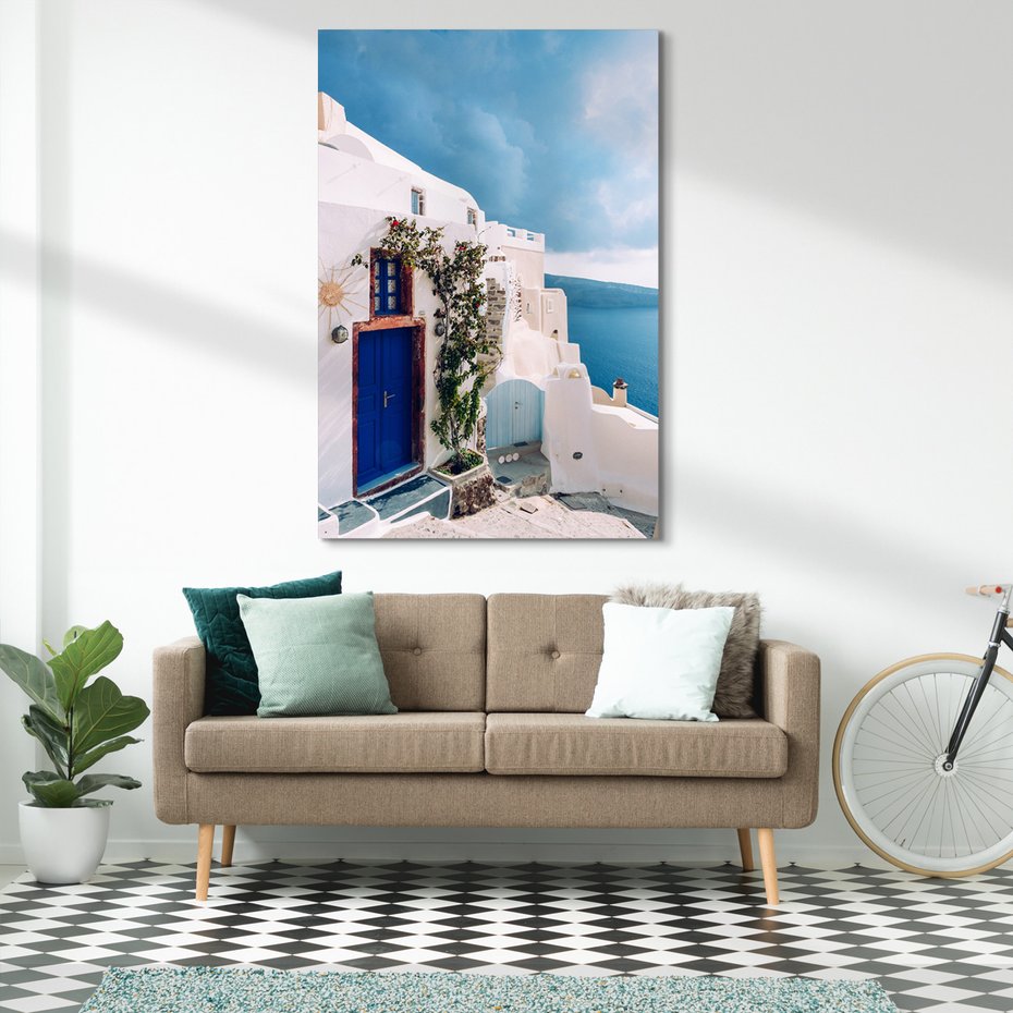 Obraz na płótnie - Santorini, Grecja, morze