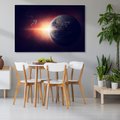 Obraz na płótnie - kosmos, planeta, astronauta