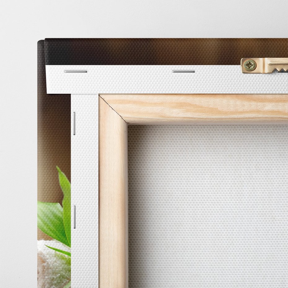 Obraz na płótnie - bambus, kamienie, relaks