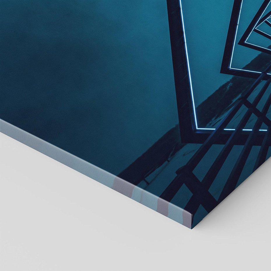 Obraz na płótnie - most, noc, światło