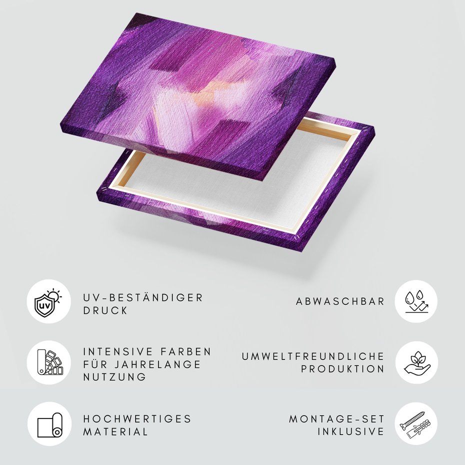 Obraz na płótnie - abstrakcja, fiolet, tekstura