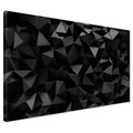 Obraz na płótnie - abstrakcja, trójkąty, ciemny