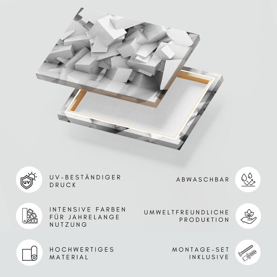 Obraz na płótnie - kostki, sześciany, abstrakcja