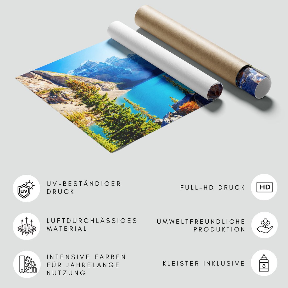 Fototapeta - góry, jezioro, las