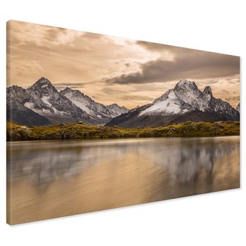 Obraz na płótnie - góry, jezioro, krajobraz