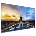 Obraz na płótnie - Wieża Eiffla, Paryż, miasto