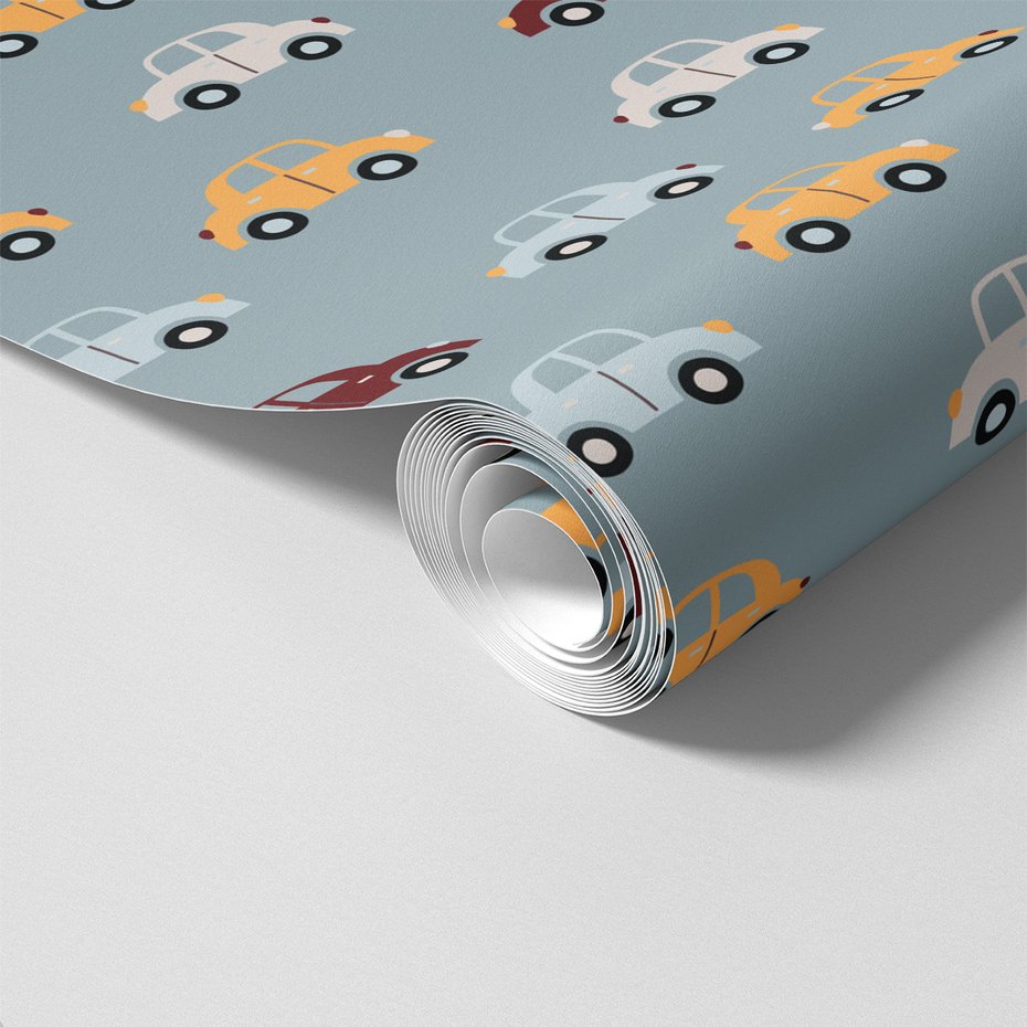 Tapeta - dziecięca, samochody, transport, tło