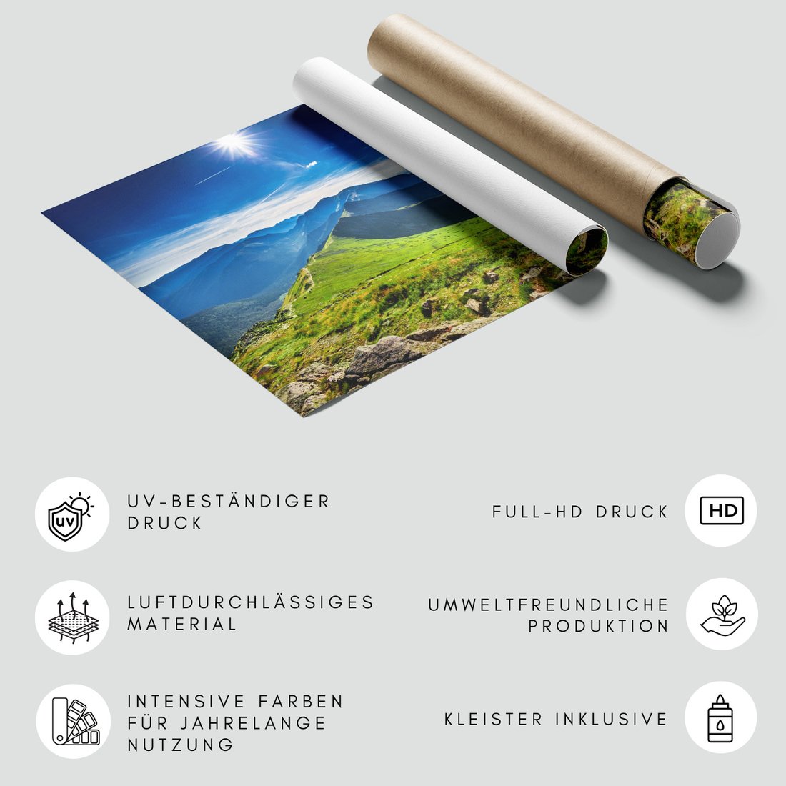 Fototapeta - góry, krajobraz, niebo