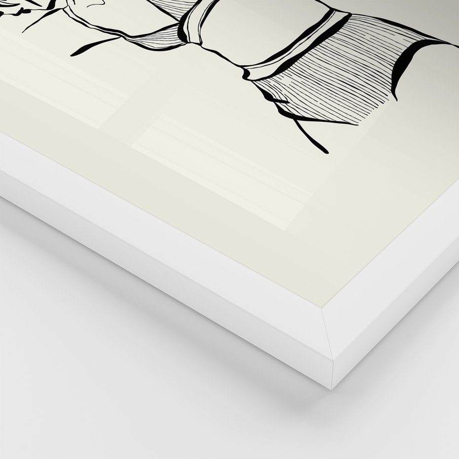 Zestaw obrazy w ramie, plakaty - kobieta, bielizna, ciało - rama biała