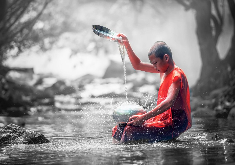 Fototapeta - woda, mnich, rzeka