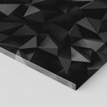 Obraz na płótnie - abstrakcja, trójkąty, ciemny