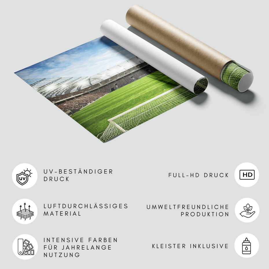 Fototapeta - stadion, piłka nożna, trybuny