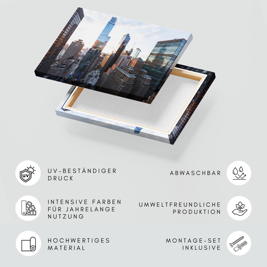 Obraz na płótnie - miasto, budynki, drapacze chmur