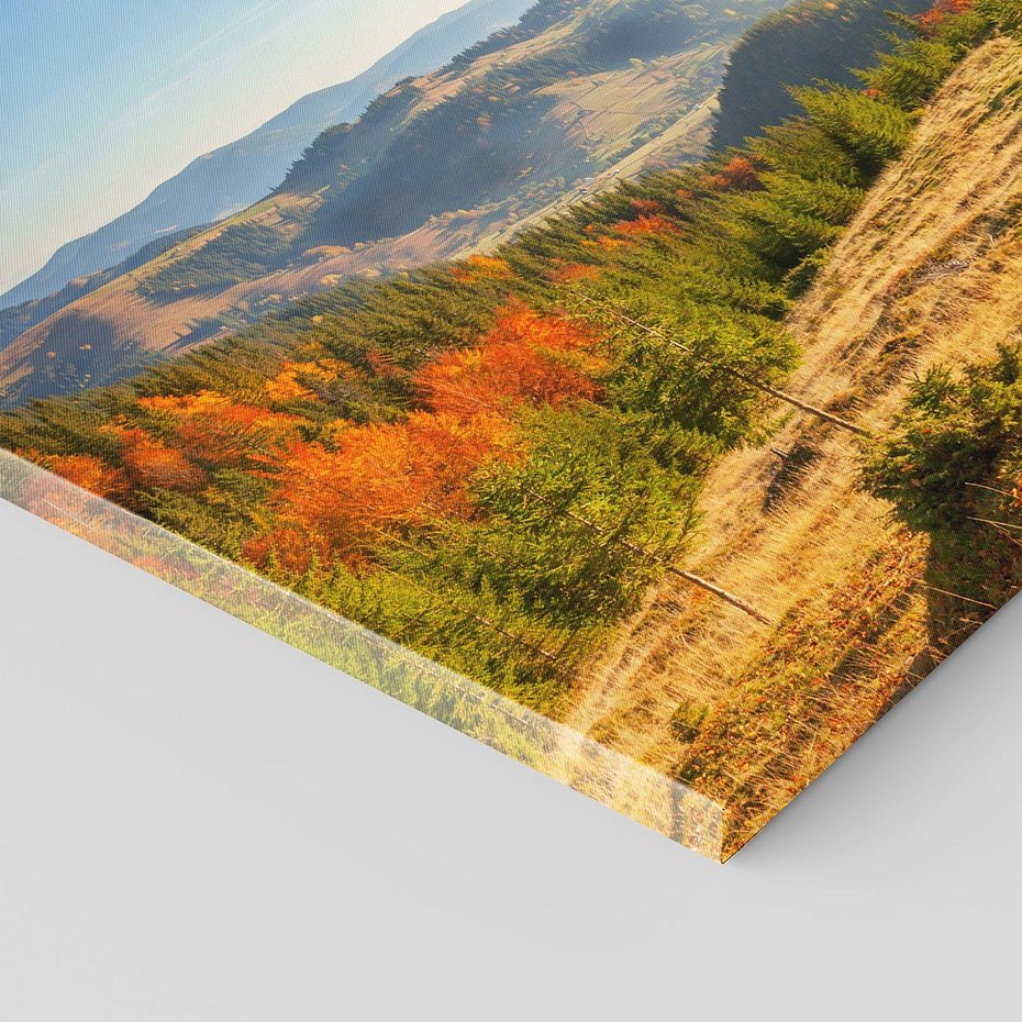 Obraz na płótnie - jesień, góry, drzewo