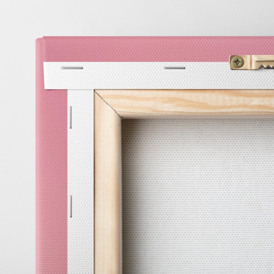 Obraz na płótnie - liść, złoto, wazon