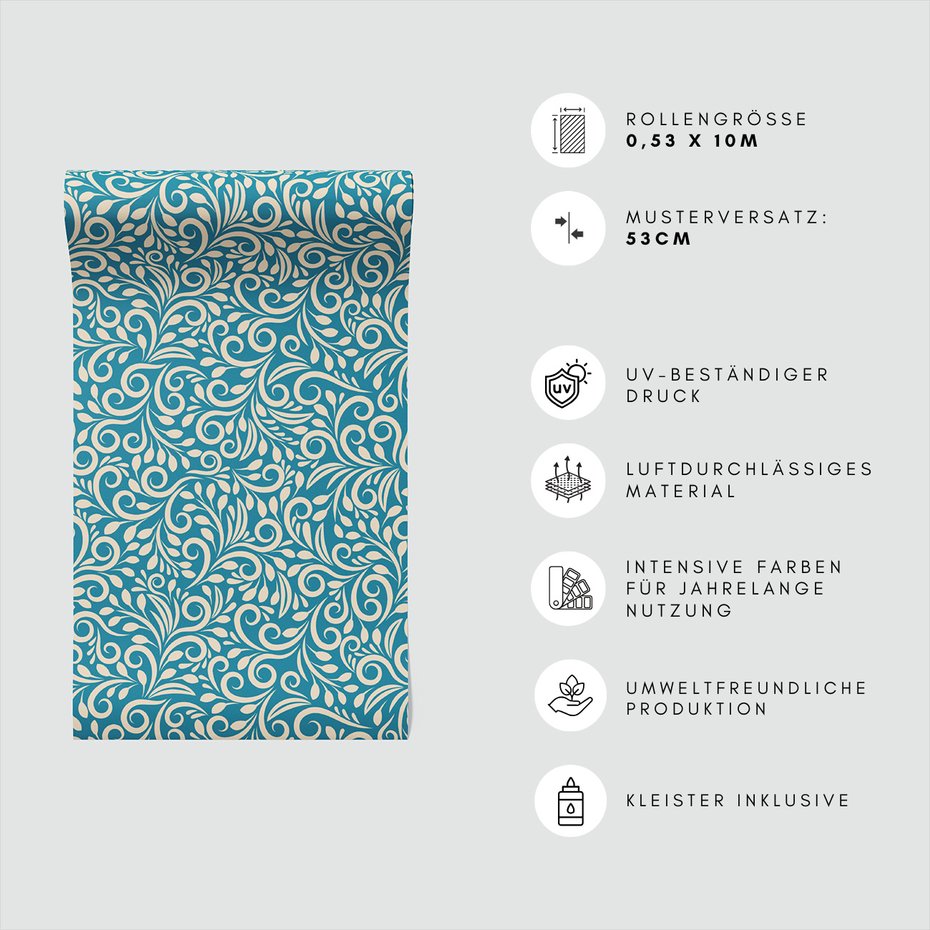 Tapeta - ornamenty, abstrakcja, zawijasy