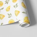 Tapeta - cytryny, liście, plasterki