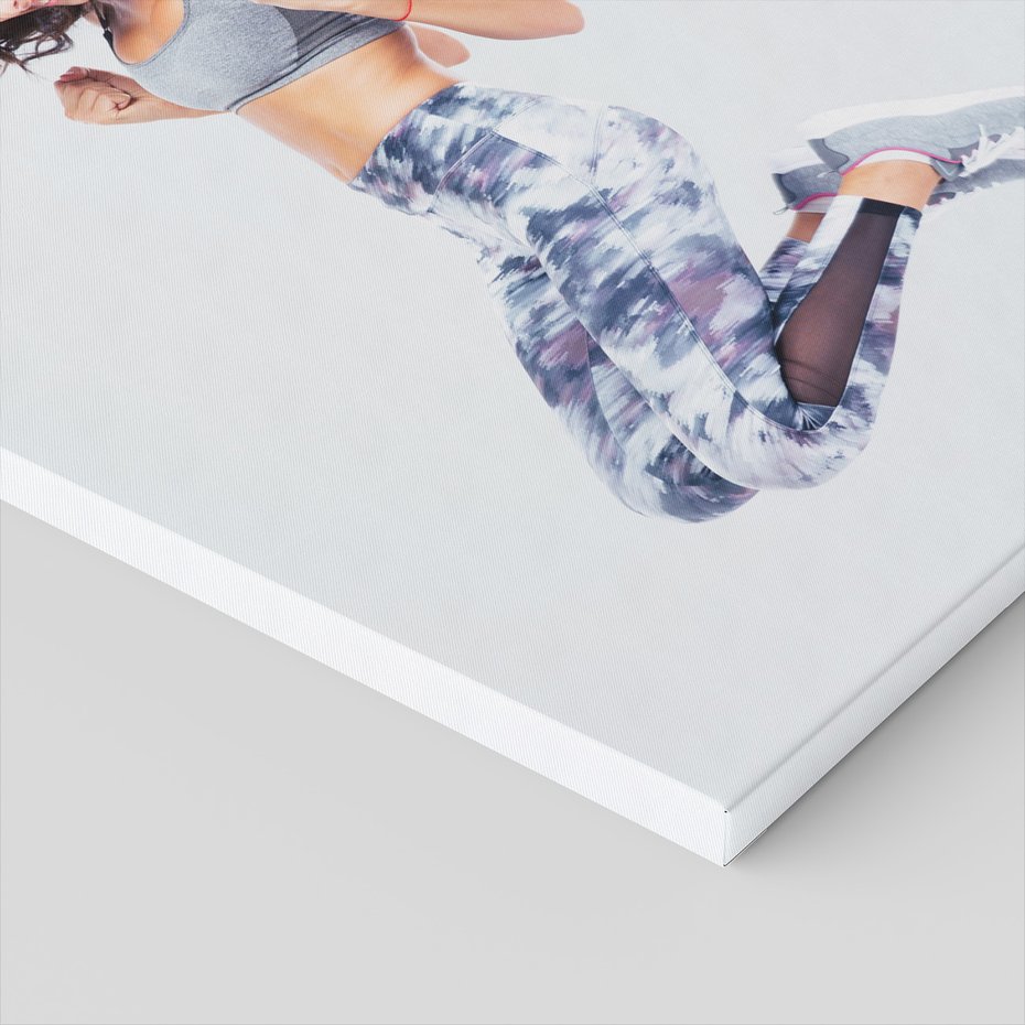 Obraz na płótnie - kobieta, sport, radość