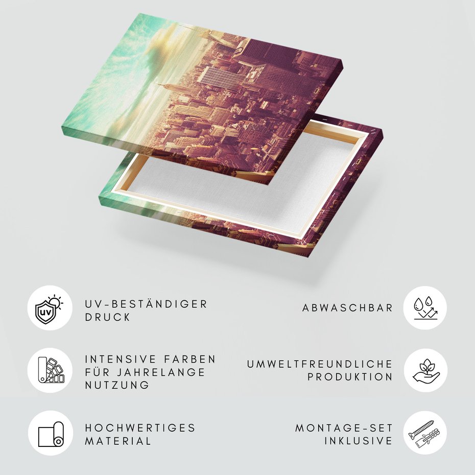 Obraz na płótnie - miasto, drapacze chmur, panorama