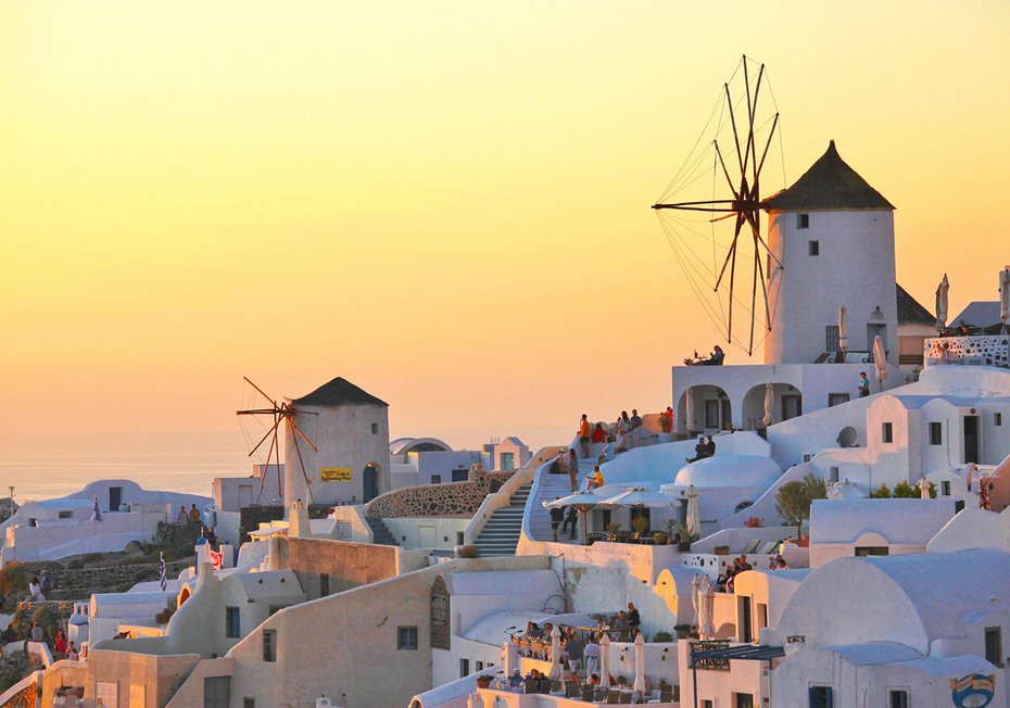 Fototapeta - Santorini, Grecja, miasto