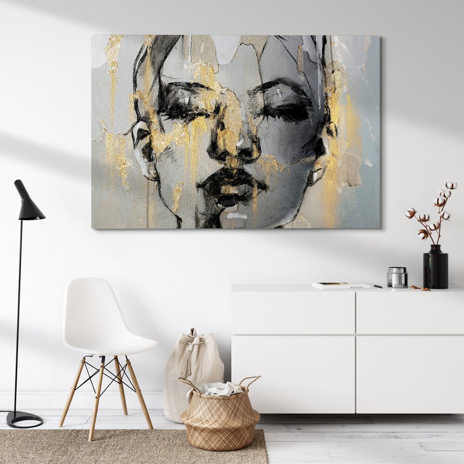 Obraz na płótnie - portret, abstrakcja, kobieta