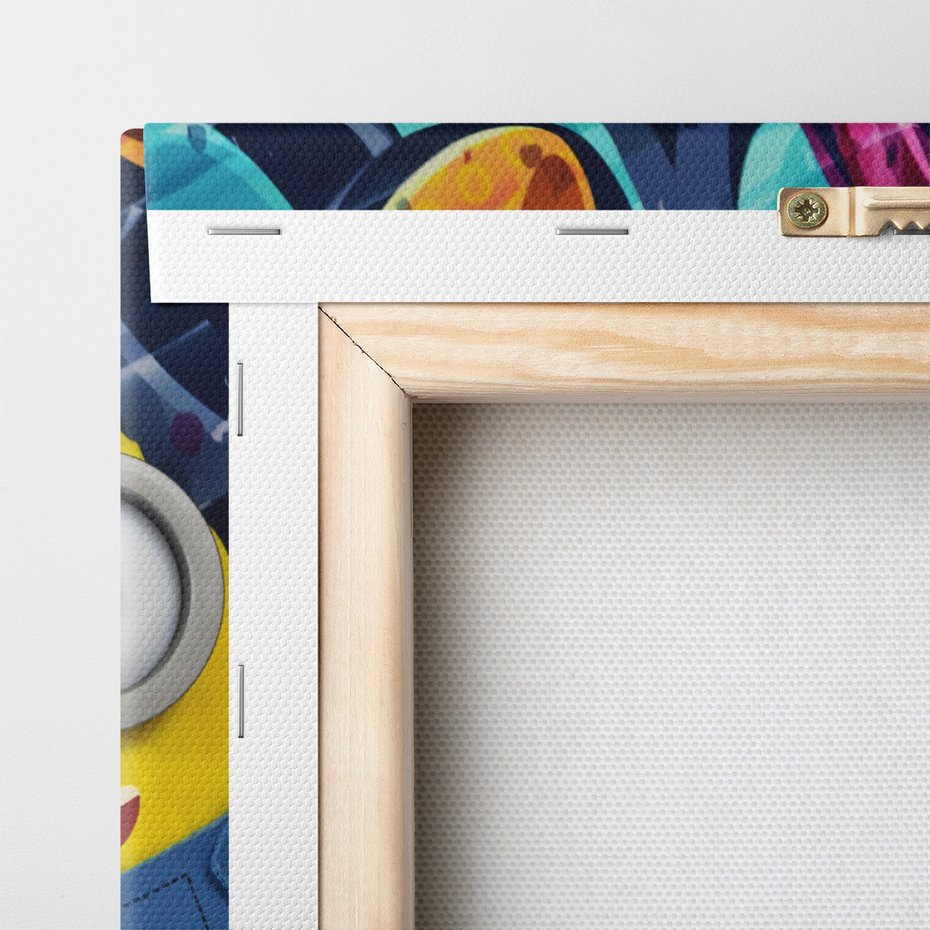 Obraz na płótnie - Minionek, Graffiti, Pluszak