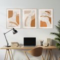 Zestaw obrazy w ramie, plakaty - kobieta, abstrakcja, ciało - rama drewno