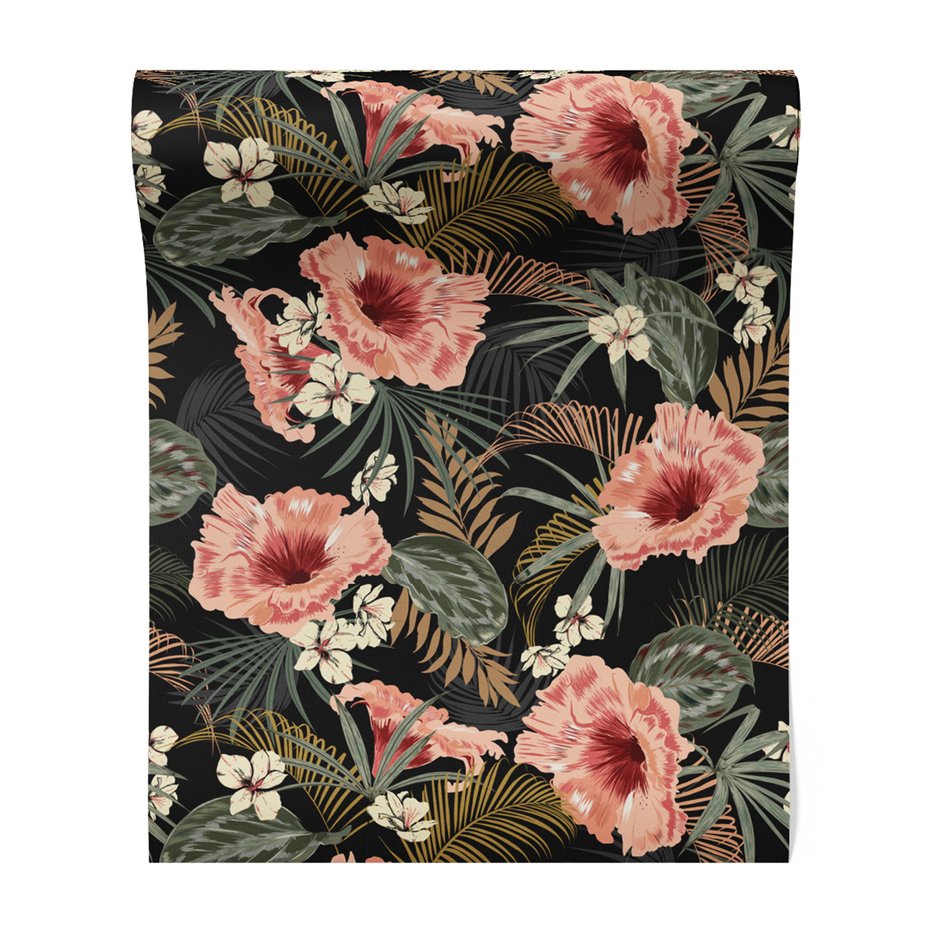 Tapeta - kwiaty, liście, tropiki