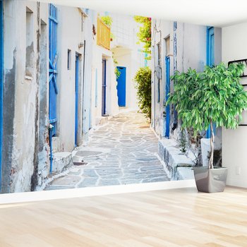 Fototapeta - uliczka, miasto, Grecja