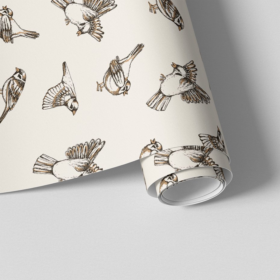 Tapeta - ptaki, ilustracja, natura