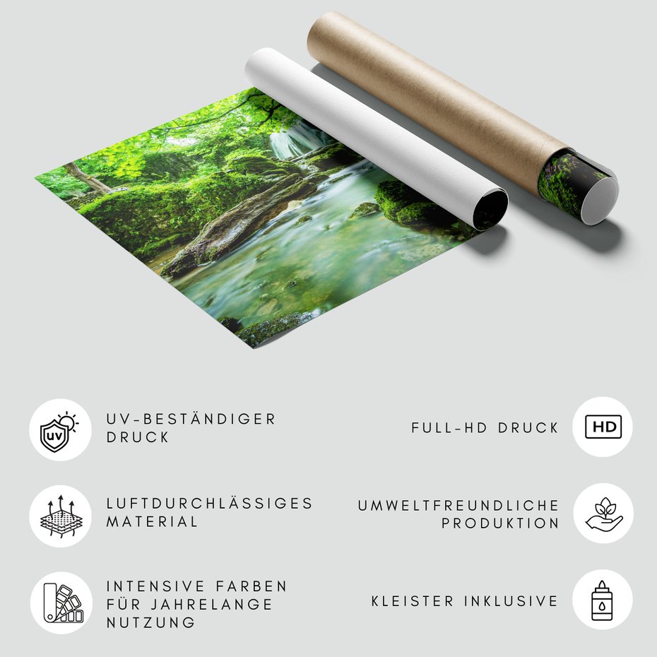 Fototapeta - wodospad, natura, zieleń