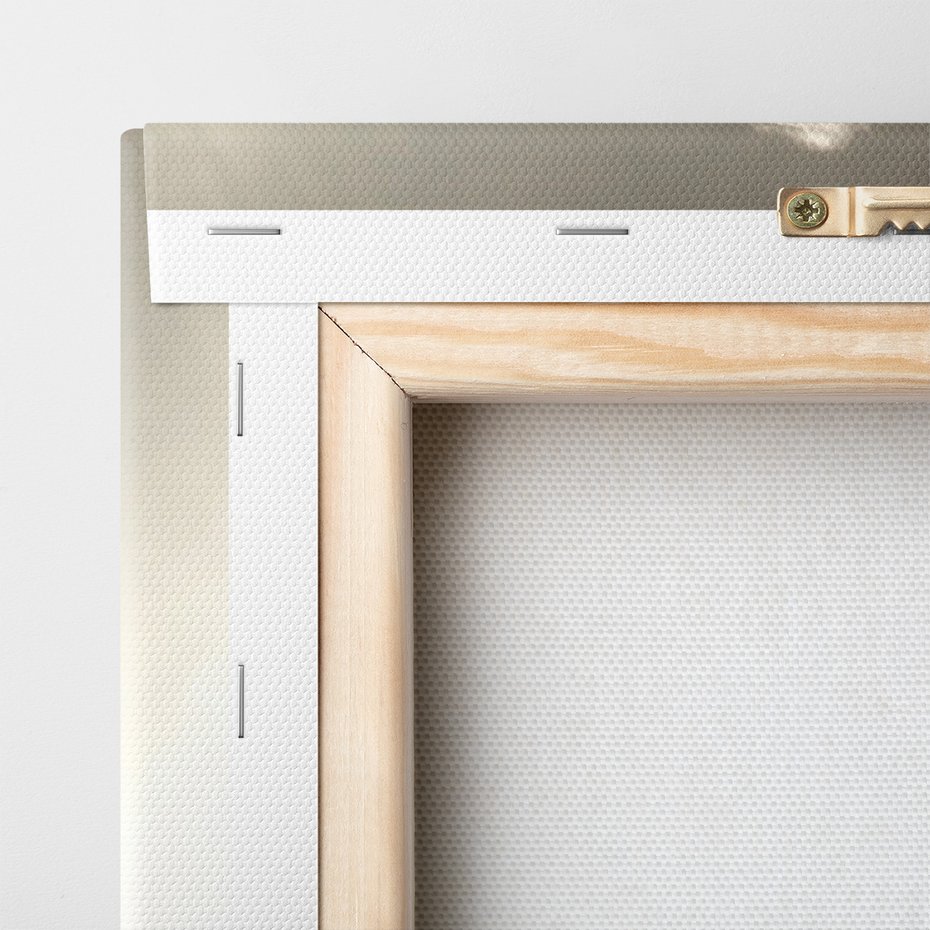 Obraz na płótnie - jezioro, pomost, woda