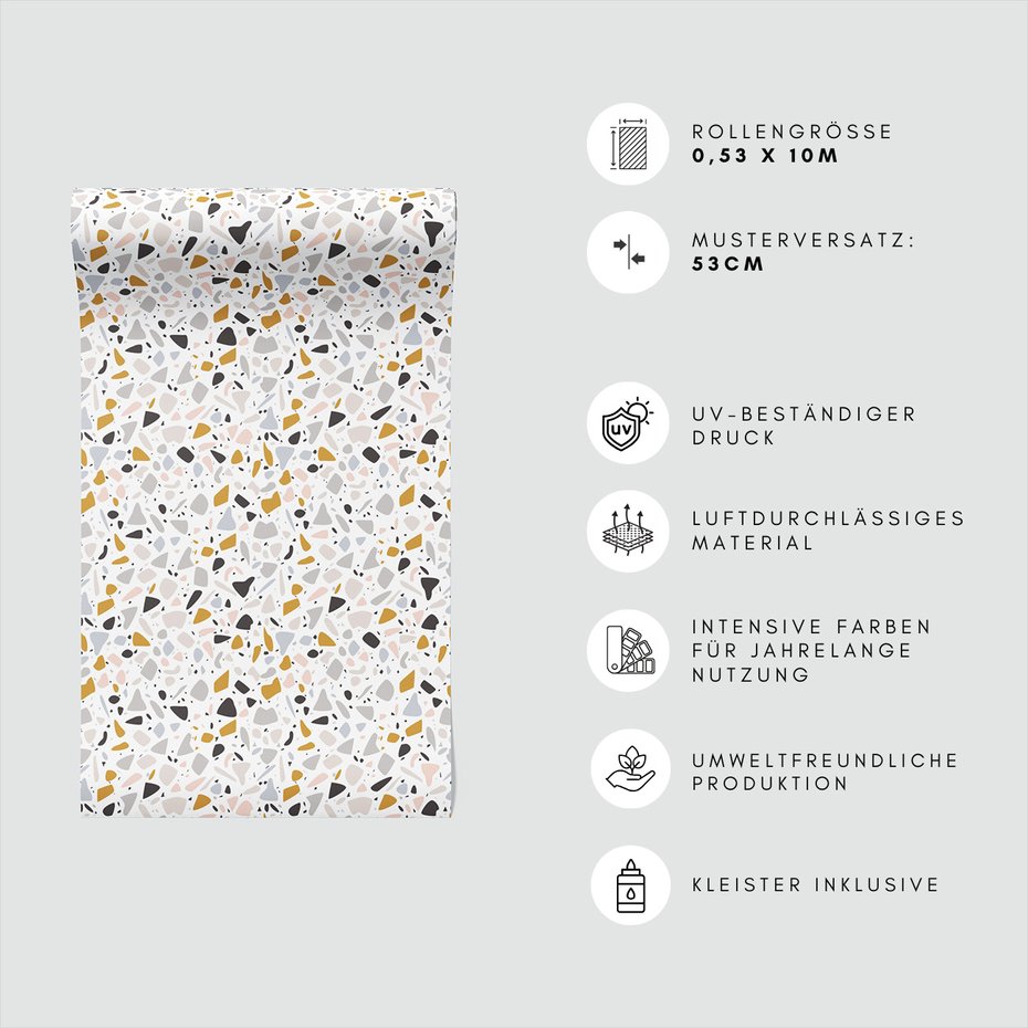 Tapeta - kamień, mozaika, kształt