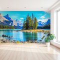 Fototapeta - góry, jezioro, las