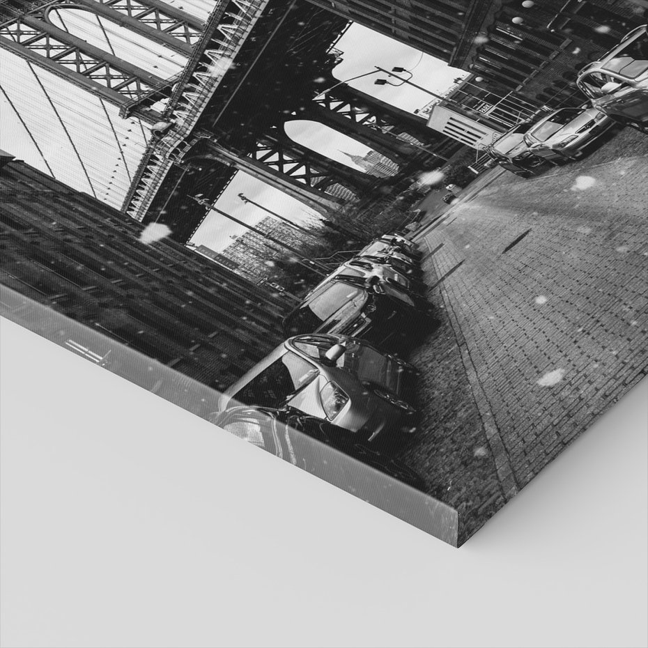 Obraz na płótnie - miasto, most, ulica