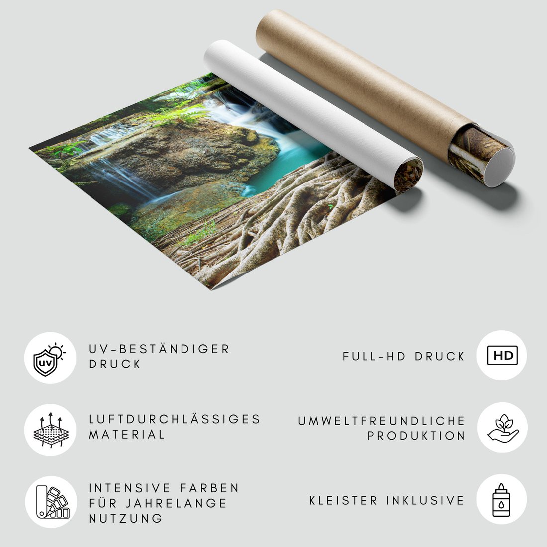 Fototapeta - wodospad, natura, drzewo